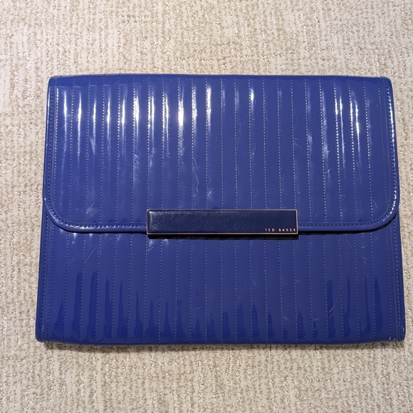 Ted Baker Lilsy Enamel Flap iPad Case/Clutch - Bright Blue - Picture 3 of 8